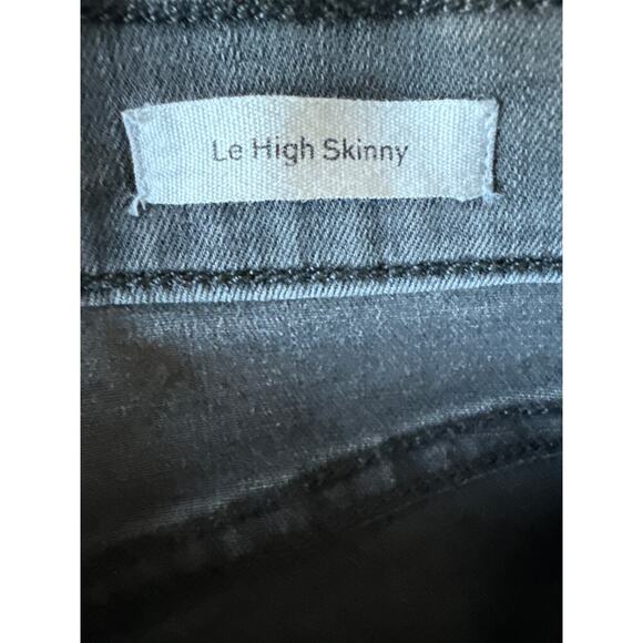 Frame Denim Womens Le High Skinny Jeans Washed Black Size 28 *EUC - Picture 8 of 11